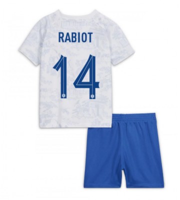 Lacne Dětský Futbalové dres Francúzsko Adrien Rabiot #14 MS 2022 Krátky Rukáv - Preč (+ trenírky)